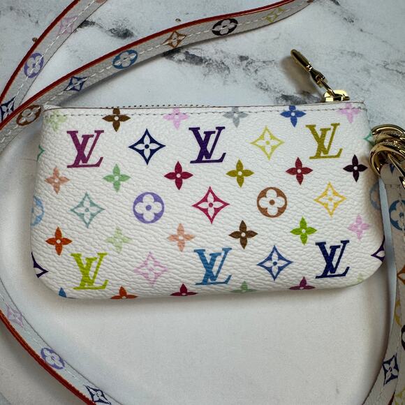 Louis Vuitton Murakami Multicolor Phone Holder LV X TM Pouch Rare 2025 New - Picture 2 of 13